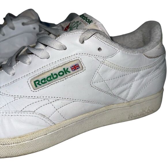 Reebok Club C 85 Chalk White Green Mens 11W Retro 90s Vintage Sneakers - Picture 8 of 16